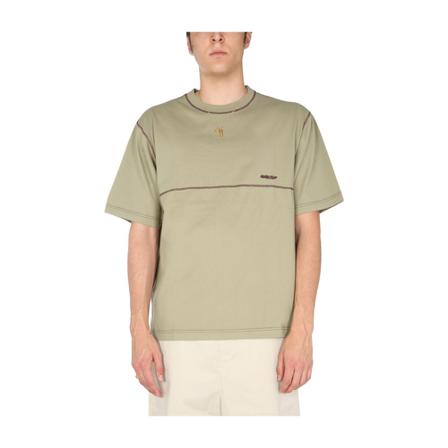 Ambush, Crew Neck T-Shirt Groen, Heren, Maat:L