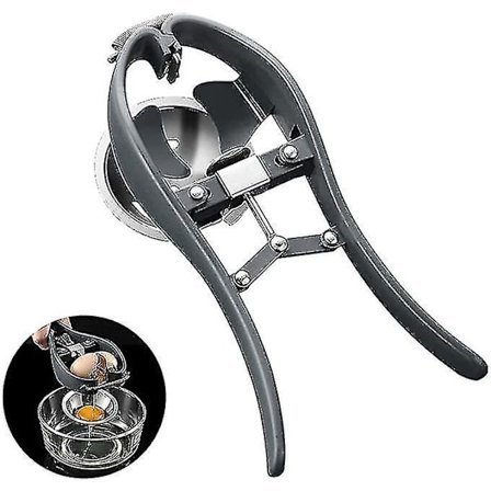 Eggåpner Breaker Egg Cracker, Rustfritt Stål Rå Egg Fjerner Automatisk Separator, Håndholdt Rask Eggeskall Cutter Med Eggeplomme Hvit Separator