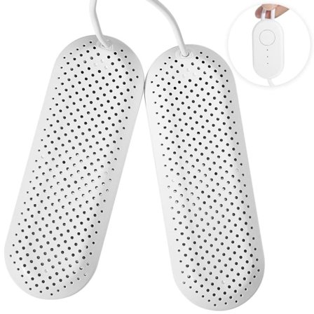 Elektrisk skotørrer, bærbar skovarmer, med 3/6/9 timers timer, 360o hurtigtørrende deodorant til sko, strømper, handsker, støvler