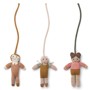 Liewood Jones mini dolls 3-pack Doll/rose multi mix One Size - First toys and baby toys - One size - Pink - Baby gym