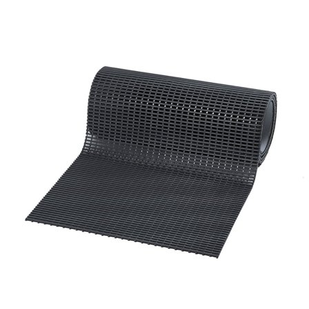Roof walkway matting CROSSGRIP, 10 m roll, W 600 mm, black