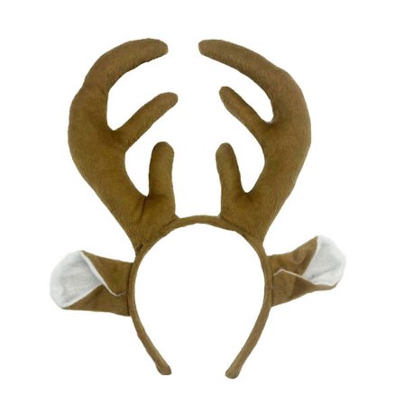 Jouluinen poronsarvipanta, yhteensopiva naisten ja tyttöjen kanssa, Halloween-poroasu, asusteet, poronsarvipanta, poronhäntä, poronnokka, suuret 