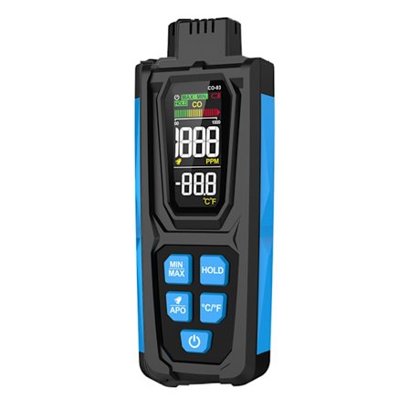 Färgdisplay CO-mätare med temperatursensorer Kolmonoxidmätare