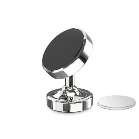 Magnetisk telefonholder til bilen 360 graders rotation Silver