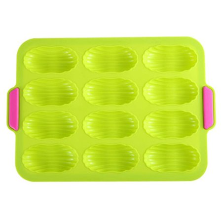 Grøn Madeleine brød kageform 12 skaller | Kageform