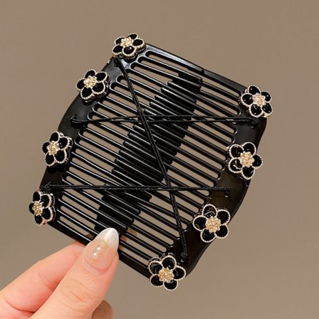 Pearl Stretch hårkam Dobbeltrækket hårkam 4 4