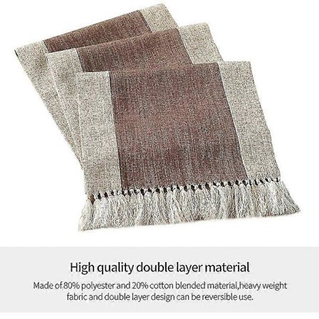 Bordløper Boho for spisebord Kjøkken Gårdshus Hjem Fest Stue Ferie Boho Spisebordsløper