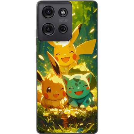 Kompatibel Mobilcover til Motorola Motorola Moto G75 Pixelmonster spillestil - farverig design til retro-elskende gamere
