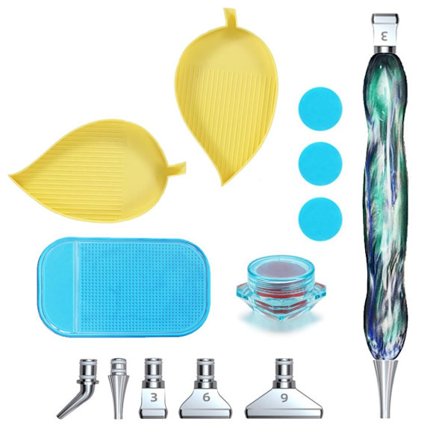 Mordely 13 st harts diamantmålning penna legering ersättning diamond painting
