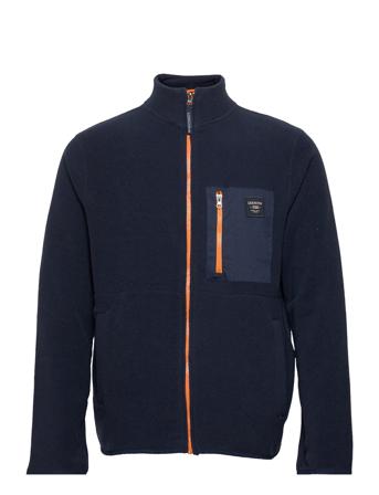 Oliver Full Zip Fleece Cardigan Sweatshirts & Hoodies Fleeces & Midlayers Sort Lexington Clothing