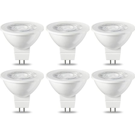 6-pakning LED-lamper GU5.3 MR16 5 W varmhvit ikke dimbar, 220 V [Energiklasse G]