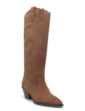 Mango | Heeled Leather Boots | 38