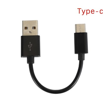 Typ C Micro USB -kabel 10cm Kort Snabbladdning För Telefon USB D