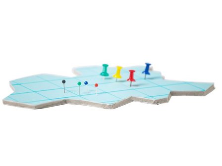 Kartnålar cylinderformade blå 25/fp - Lyreco - Kontorsmaterial - Häftstift och kartnålar - Kartnålar