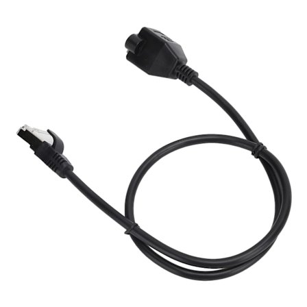 LAN Netværkskabel Forlænger Han til Hun Skruehul Fixerbar Adapter 0,5 Meter