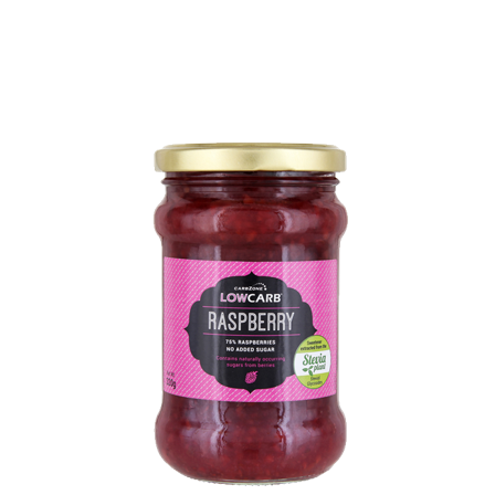 Carbzone LowCarb Hallonsylt 320 g