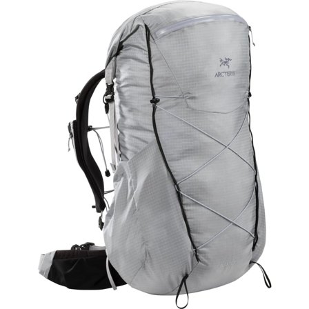 Arc'teryx Aerios 45 Backpack Men hiking backpacks Grey REG