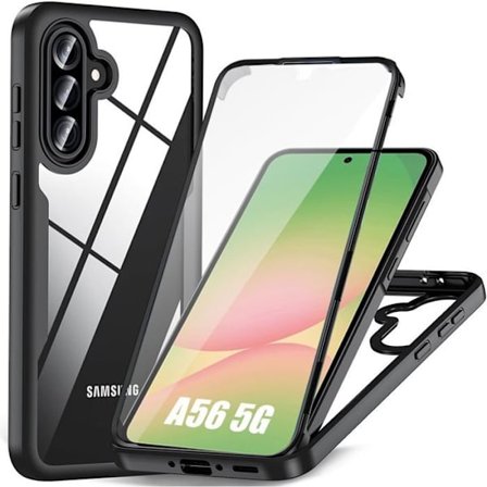 Beskyttelsescover - BOOLING - til Samsung Galaxy A56 5G - Fuld beskyttelse - Stødabsorberende - Sort