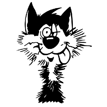 Väggdekor - Humoristisk katt