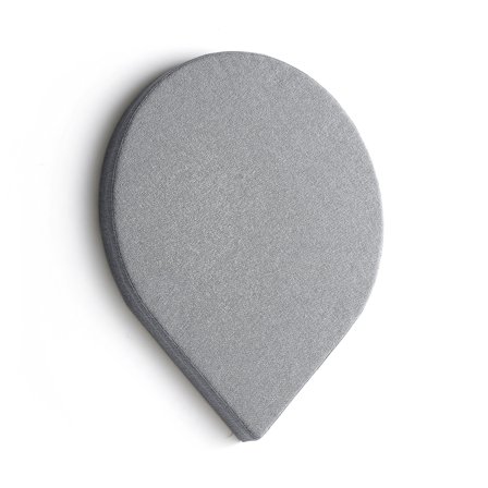 Akustikpaneel POLY, 800x800x56 mm, Wandmontage, lichtgrau