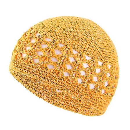 Enkel Farge Håndlaget Heklet Lue Kompatibel med Kvinner Menn Vinter Hold Varme Strikkede Hatter-Yvan