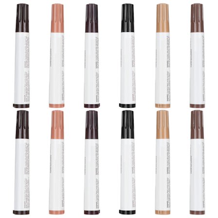 12 Delars Trämöbelreparationsmarkörer Massivt Trä Dörr Fönster 6 Färger Bättringsfärgpenna