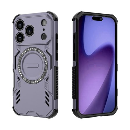 iPhone 17 Pro Iskunkestävä Suojakotelo, Puhelinkotelo, Violetti