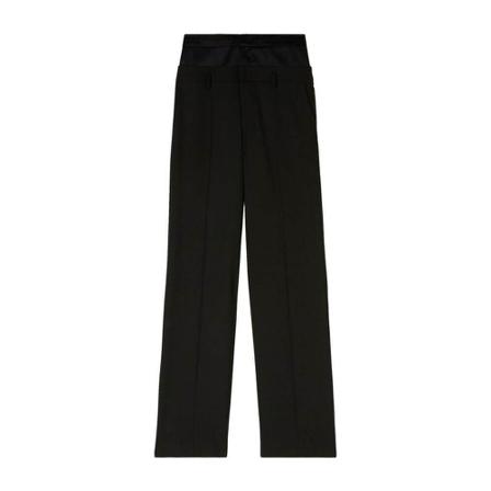 Off White Straight Bukser Sort, Dame Bukser