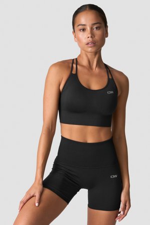 ICANIWILL - Define Seamless Sports Bra Black - Sport-BH - Damen - ICIW
