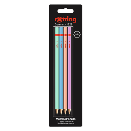 Graphite Pencil Metallic 4-pack