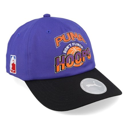 Puma - Paars unconstructed Cap - Basketball Lc Cap Lapis Lazuli/Black Dad Cap @ Hatstore