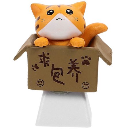 Tastaturhetter Katt i pappeske R4 Profil DIY Personlig Tastatur Tastehette