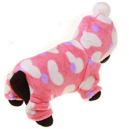 Hunde Kat Plys Hætteklædte Natkjoler til Efterår og Vinter Hold Varmt Sødt Tøj