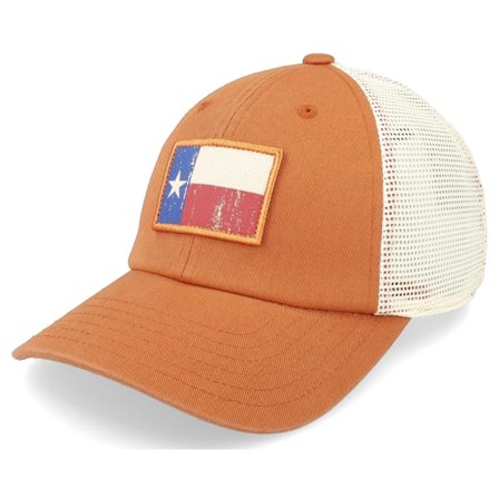 American Needle - Oransje trucker Caps - Texas Ballpark Mesh Ivory-desert Orange Trucker @ Hatstore