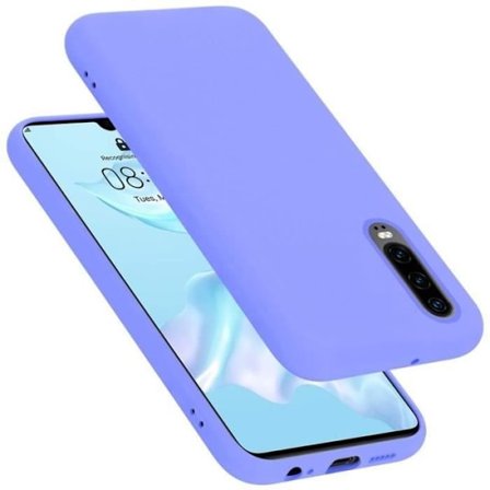 Fodral till Huawei P30 Skal i LIQUID LIGHT LILA Fodral Skydd i silikon TPU mobiltelefon