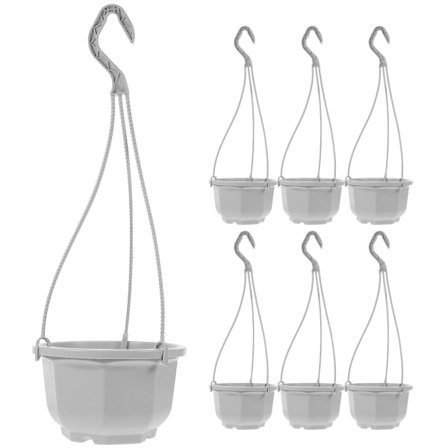 10-pack hängande plastblomkrukor för orkidéer