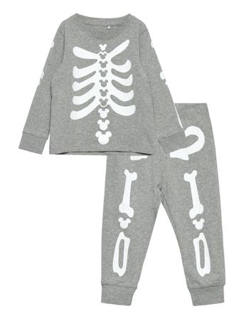 Nmmodell Mickey Nightset Wdi Pyjamas Sett Grå Name It