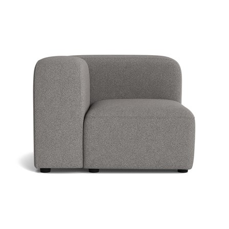 Milo hjørnemodul, venstrevendt - Loop Grå - 100x100x72 - Sofa
