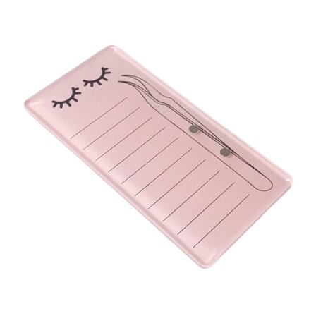 Ögonfransförlängningspalett Akrylhållare Bricka Grafting Kit Pad Cyan Organizer Frans Grafting Pad Bricka Packning