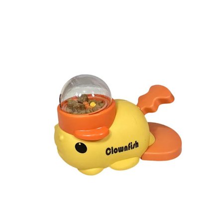 Liten Clownfisk Frystorkad Launch Hundmatsdispenser Leksak Husdjursgodis Matare Leksak Interaktiva Snacks