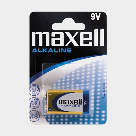 Batería 6LR61 Maxell Alkaline 9V, alcalina (LR), 1 unidad