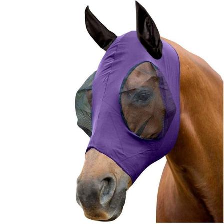 Weatherbeeta Stretch Bug Eye Saver Med Öron Mini Lila/svart