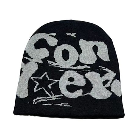 Strikkehue Beanie Bonnet SORT