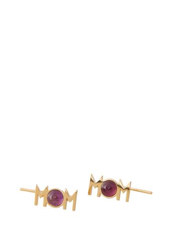 Great Mom Ear Climber Purple Design Letters