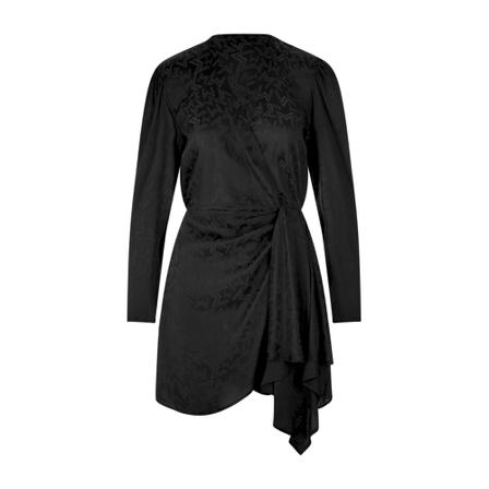 Msgm, Dress Zwart, Dames, Maat:S,print