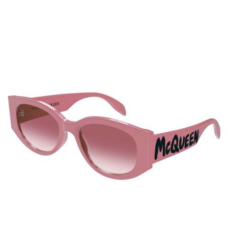Alexander McQueen Solbriller Am330S Pink, Dame Solbriller, Størrelse: ONE Size