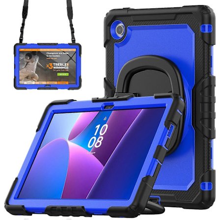 För Lenovo Tab 10.1 TB-311XU/Tab TB311FU Ställfodral PC + Silikon Tablet Skydd med Axelrem