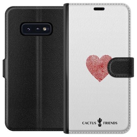 Yhteensopiva Lompakkokotelo Samsung Samsung Galaxy S10e Cactus and Friends - Fingerprint Love