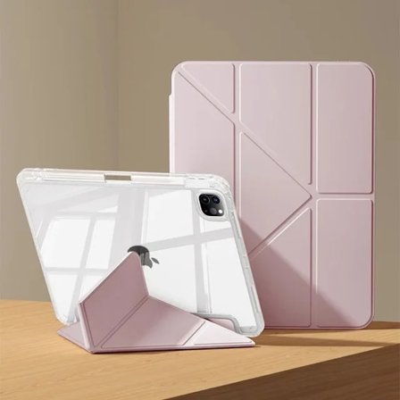 Til iPad Air 5 Air 6 A16 11. M3 iPad Pro 11 12,9 13 10. Gen 10,5 10,2 9. 8. 6. 5. 9,7" Mini 7 6 Smart Case med penholder rosa