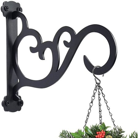 Oppgradert Hengende Plantebrakett Utendørs Innendørs Dekorativ Jern Veggkroker For Hengende Planter, Fuglematere, Blomsterkurver, Lanterner, 